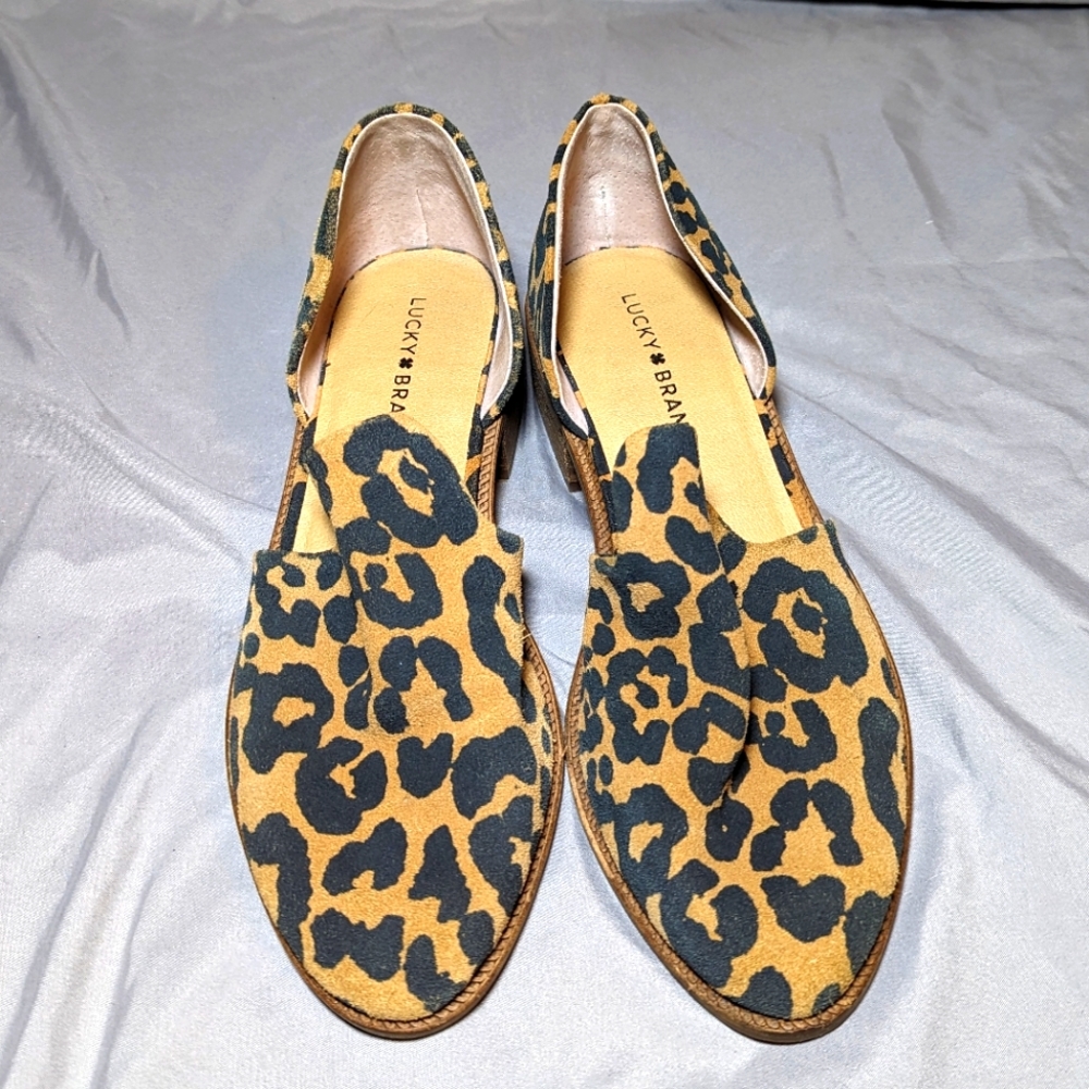 Lucky brand shoes, Leopard Print, Size 8